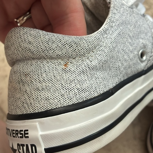 Converse Gray and White Chuck Taylor Sneakers - Picture 15 of 15